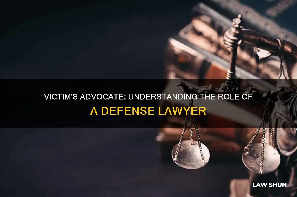 what the name of a lawer that defends the victim