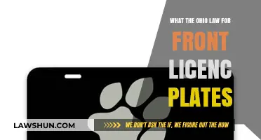 Ohio's Front License Plate Law: What You Need to Know