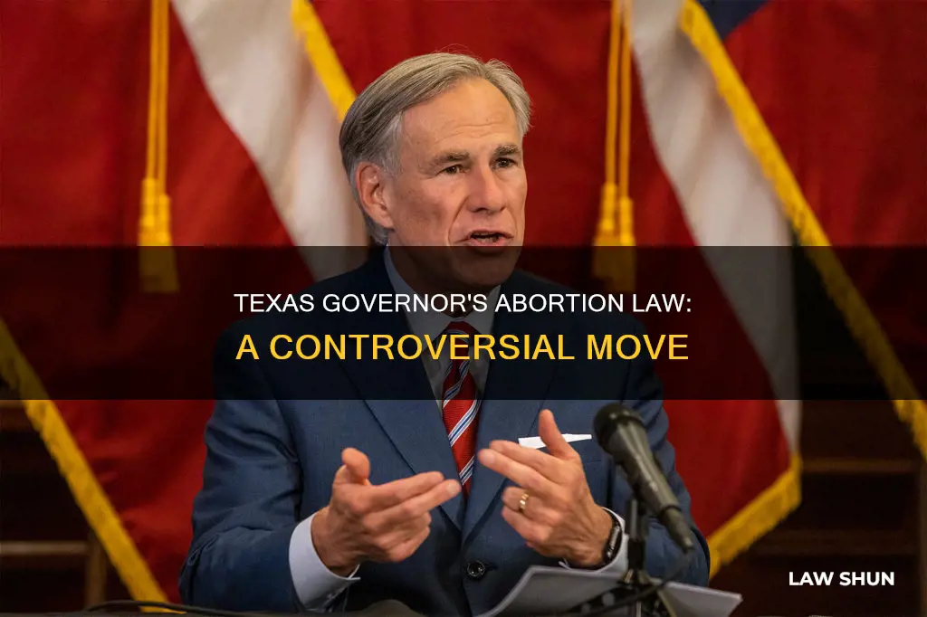 what the texas governor said about abortion law