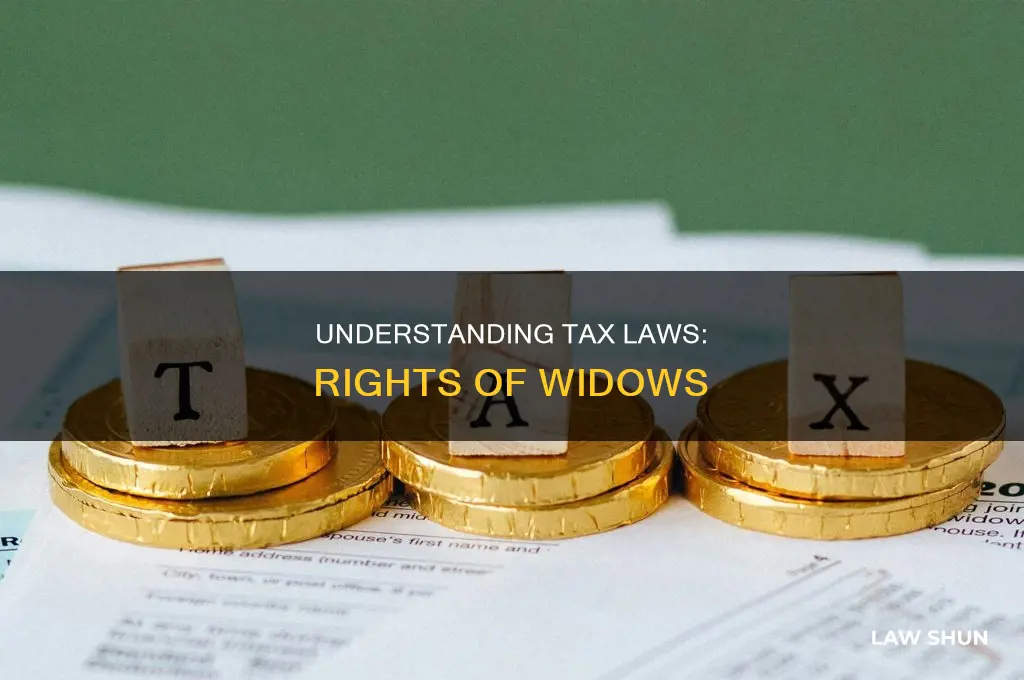 what the widow law on taxes