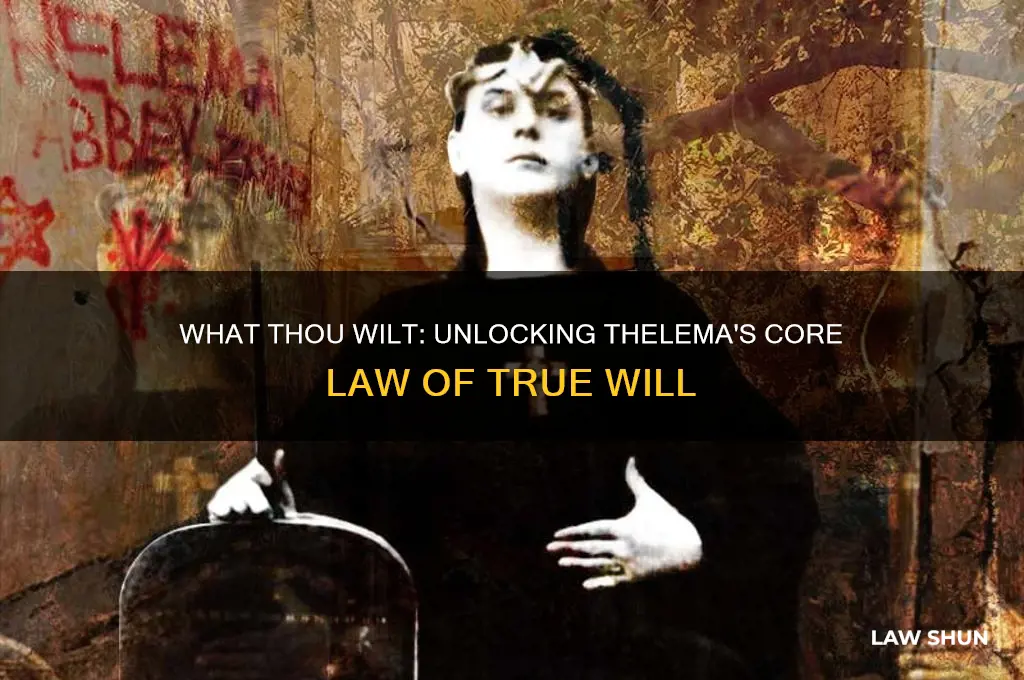 what thou wilt shall be the whole of the law
