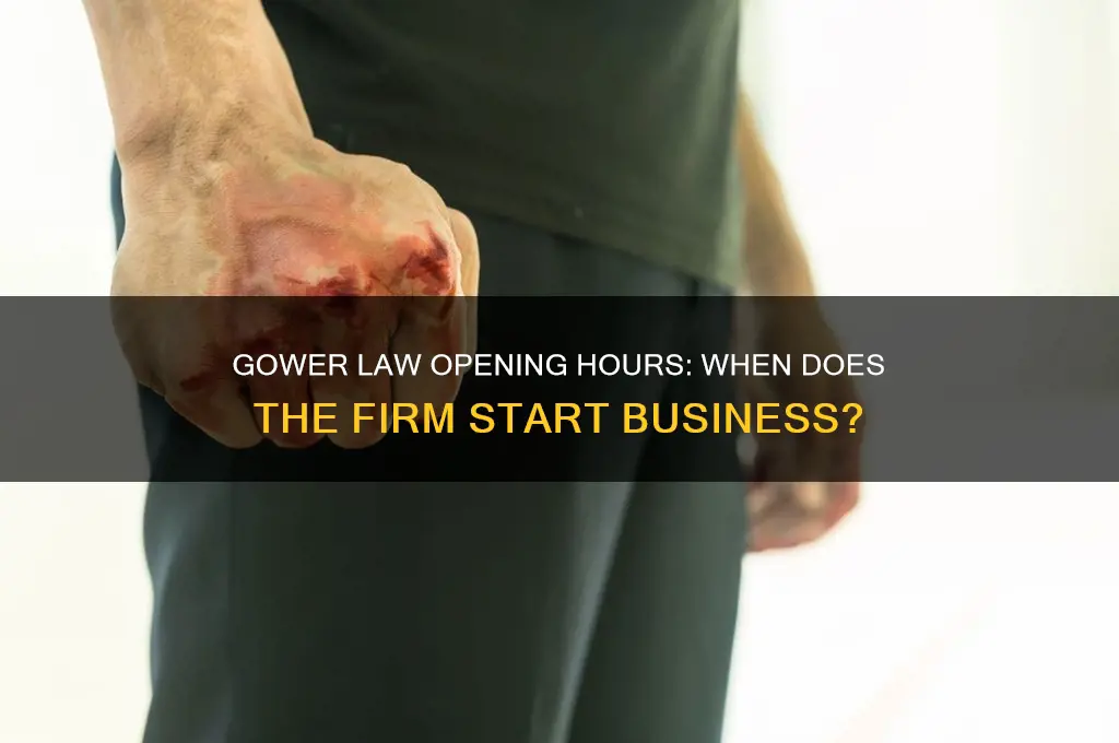what time does gower law open
