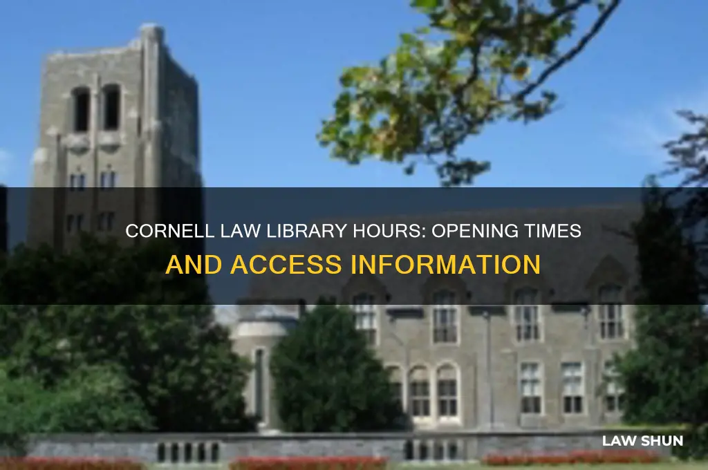what time does law library cornell open
