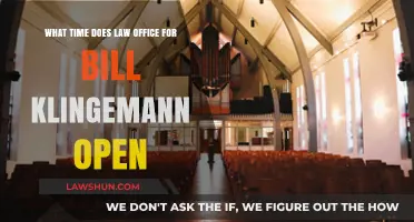 Bill Klingemann Law Office Opening Hours: When Does It Open?