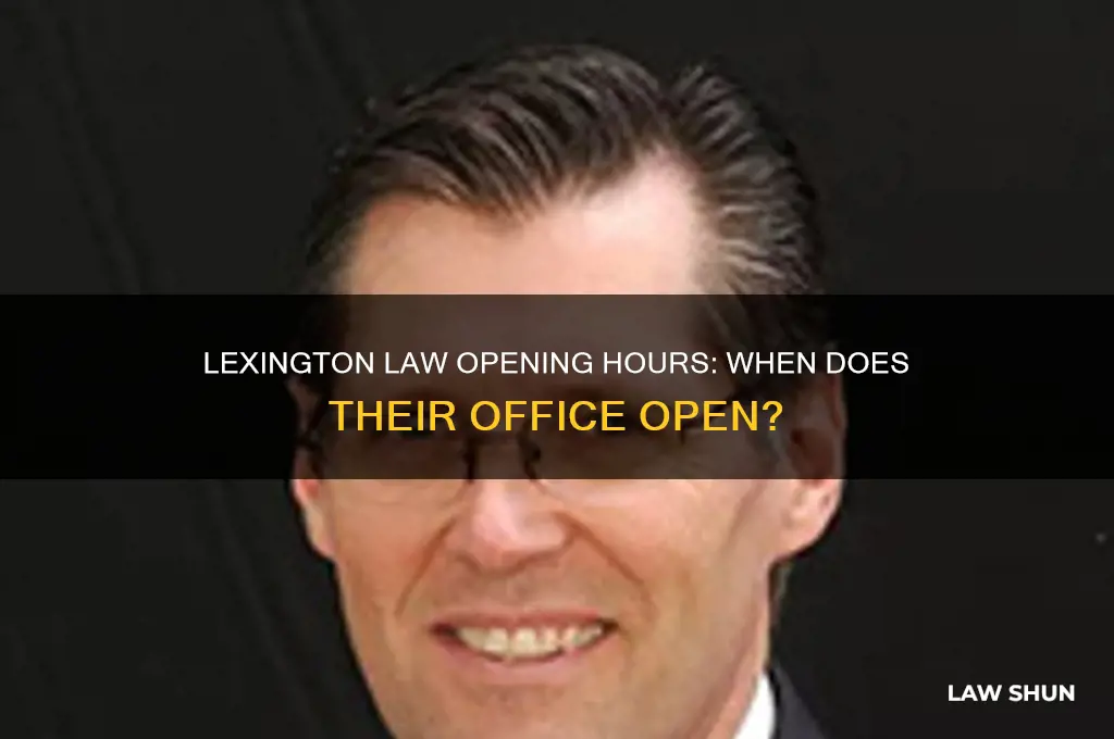 what time does lexington law open