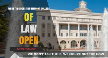 Belmont College of Law Opening Hours: When Does It Open?