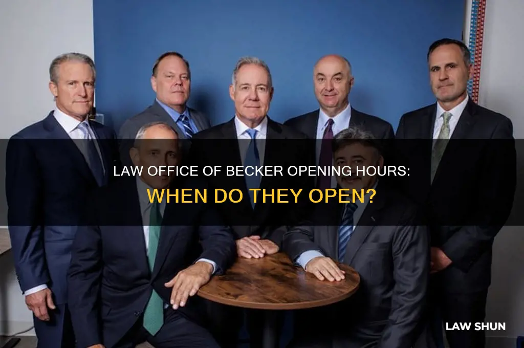 what time does the law office of and becker open
