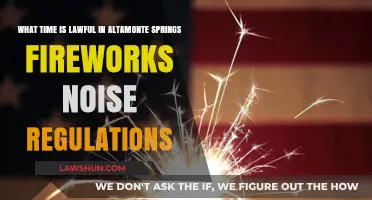 Altamonte Springs Fireworks Noise Regulations: Lawful Hours Explained