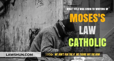 Catholic Tradition: The Sacred Title of Moses's Law Writers