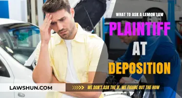 Key Deposition Questions for Lemon Law Plaintiffs: A Comprehensive Guide