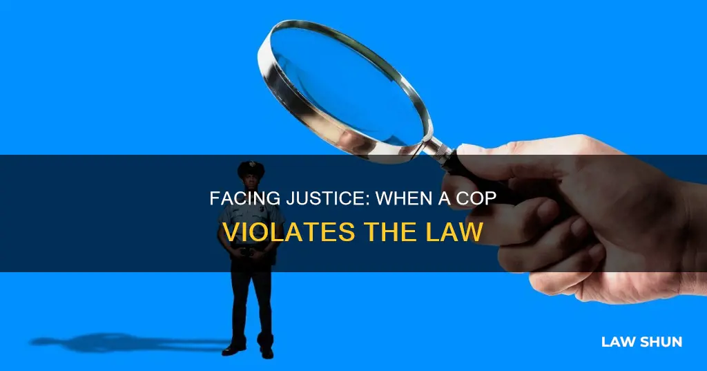 what to do if a police officer breaks the law