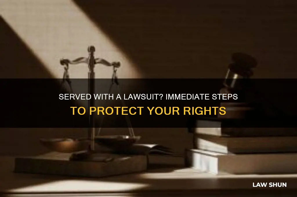 what to do if law suit papers served
