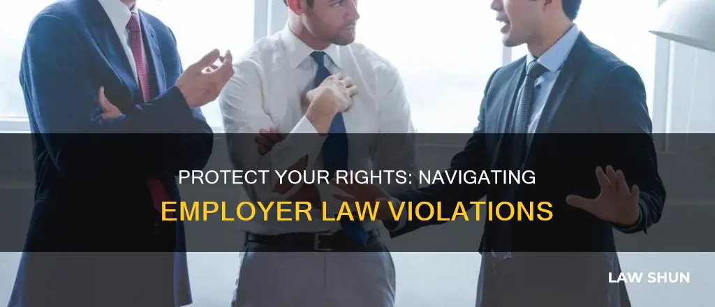 what to do if my employer is breaking the law