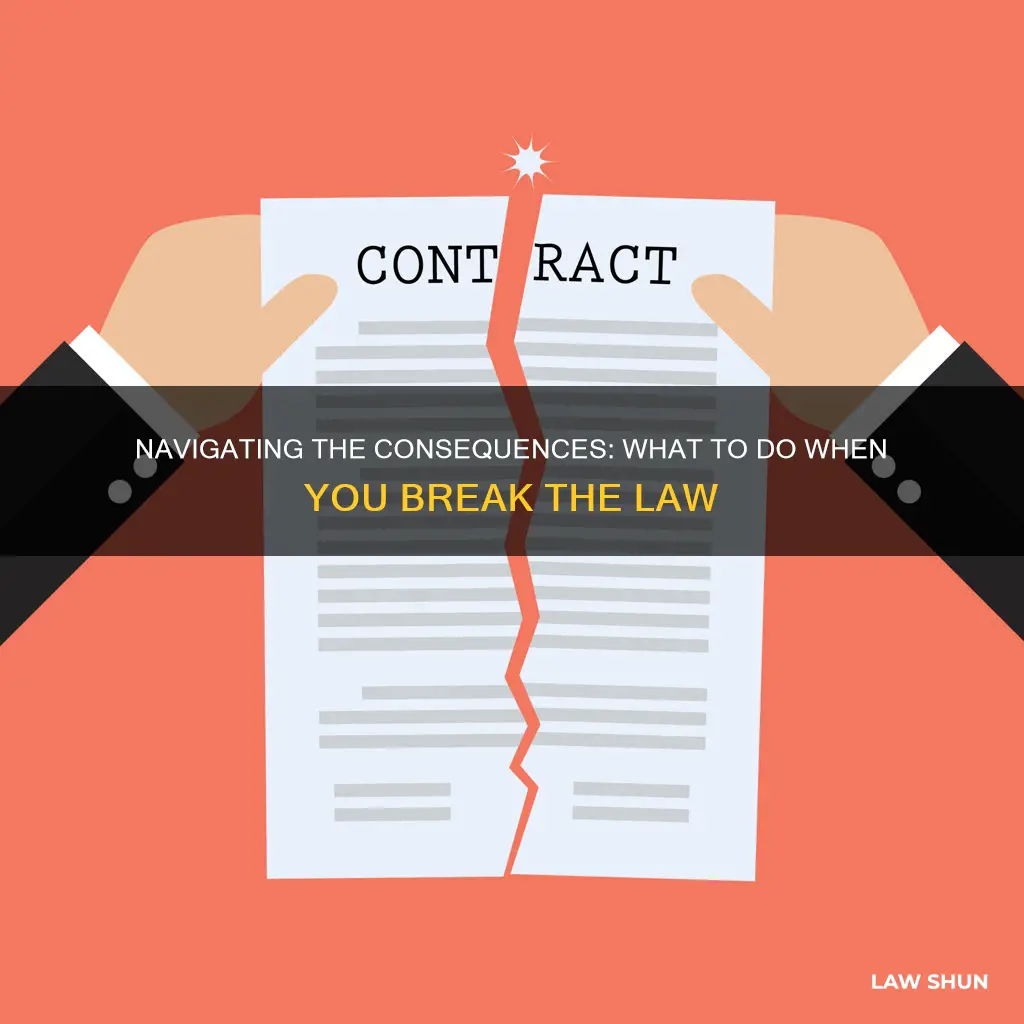 what to do if you accidentally break the law