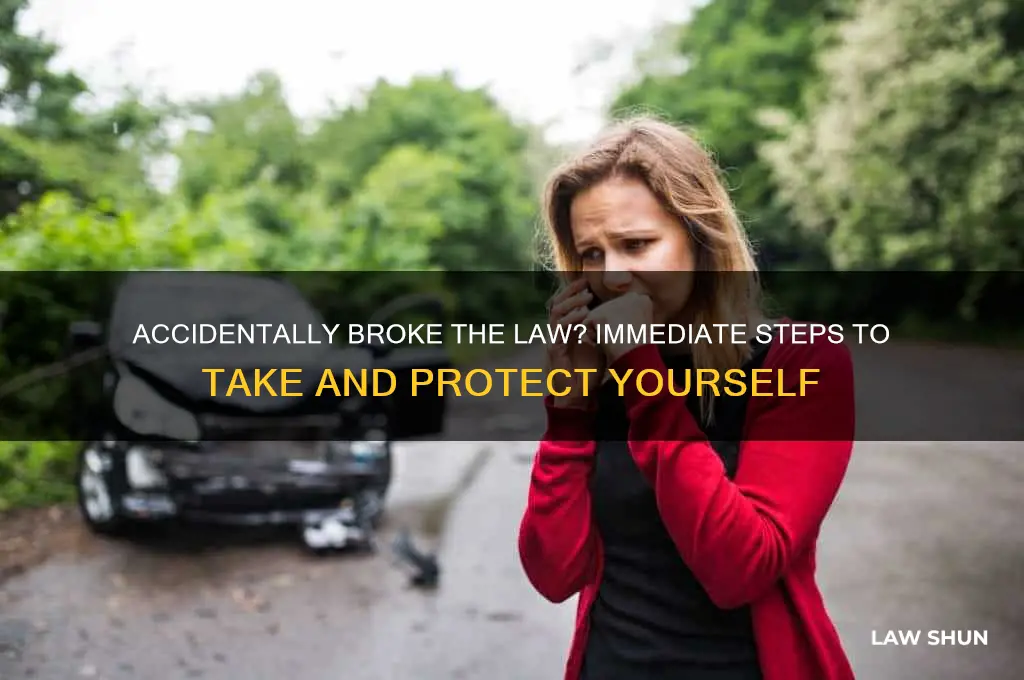 what to do if you think you bhroke the law
