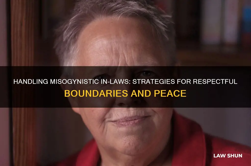 what to do when an in-law is a misogynist