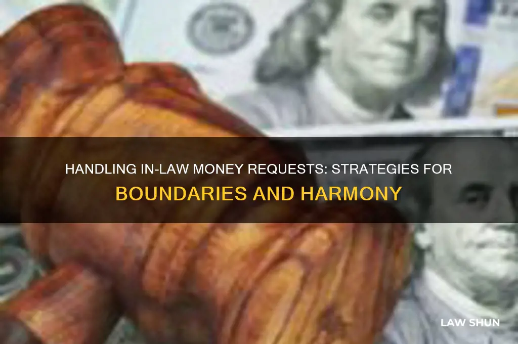 what to do when your in-laws ask for money