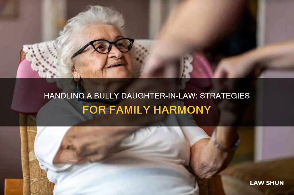 what to do with a bully daughter in law