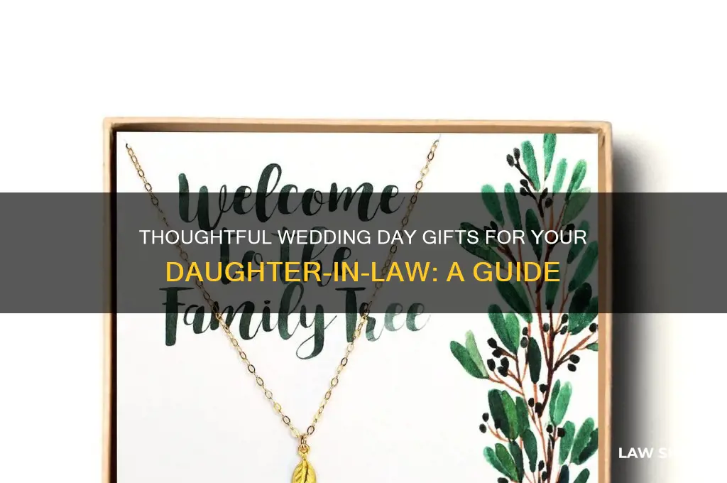 what to give daughter in law on wedding day