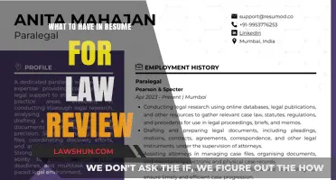 Crafting a Winning Law Review Resume: Essential Elements to Include