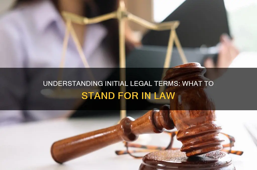 what to initial l d a syand for in law