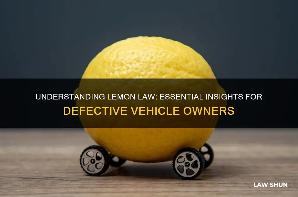 what to know about lemon law