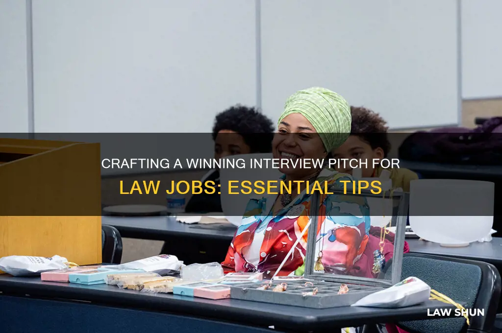 what to put in your interview pitch speech law jobs