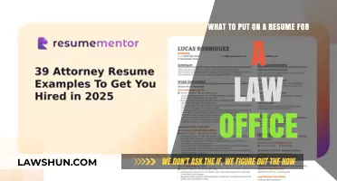 Crafting a Winning Resume for Law Office Positions: Key Tips