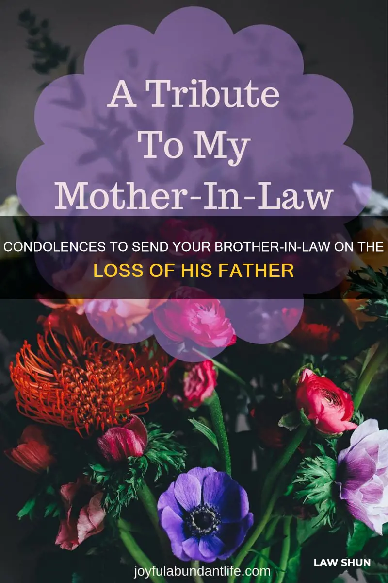 what to send my brother in law when father died