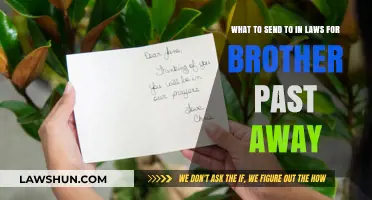 Gifts of Comfort: In-Laws Grieve Brother's Passing