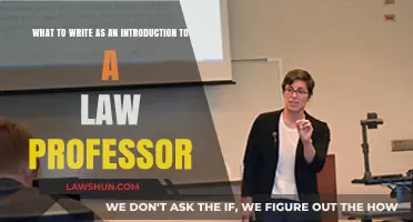 Crafting a Compelling Introduction for Your Law Professor: Tips and Strategies