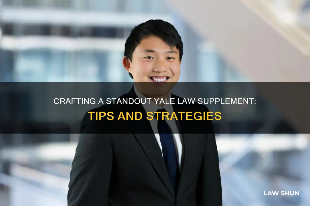 what to write for yale law supplement