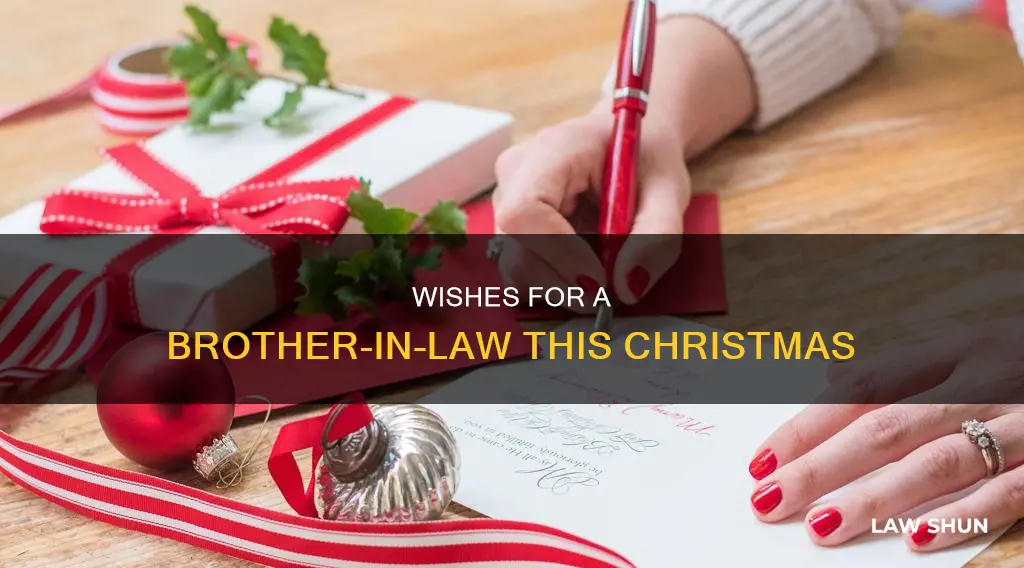 what to write in a christmas card to brother in-law