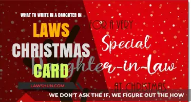 Warm Wishes: Crafting the Perfect Christmas Card for Your Daughter-in-Law