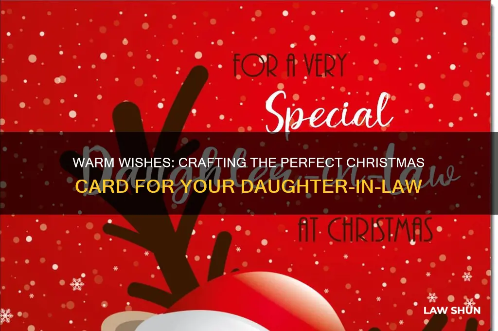 what to write in a daughter in laws christmas card