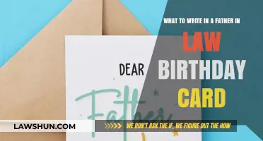 Heartfelt Birthday Wishes: Crafting the Perfect Father-in-Law Card Message