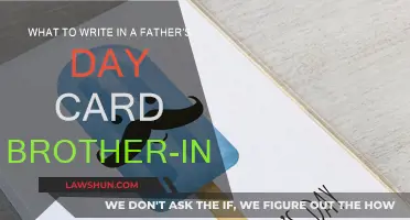 Heartfelt Father's Day Card Messages for Your Brother-in-Law