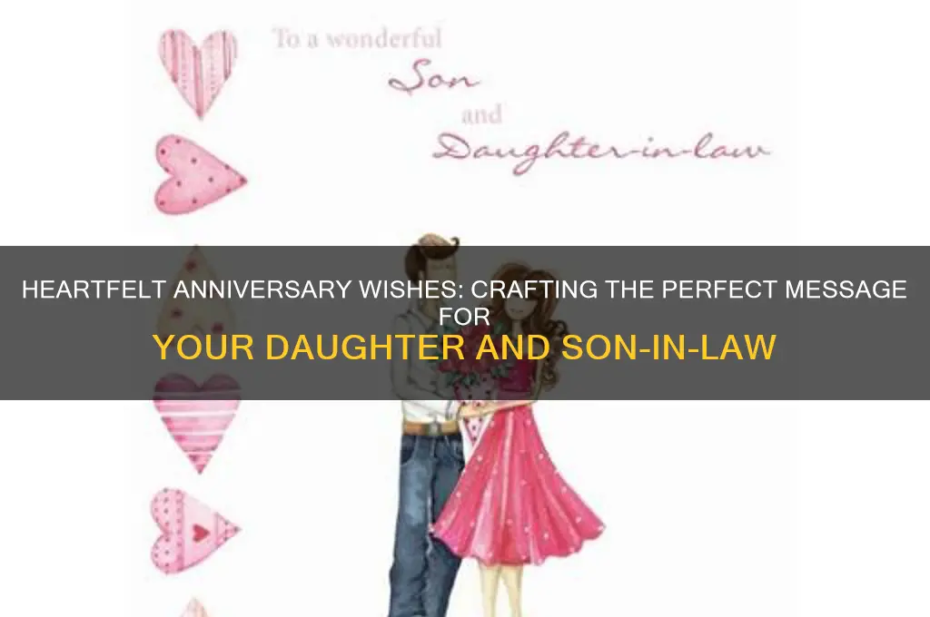 what to write in anniversary card for daughter and son-in-law