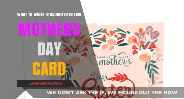 Heartfelt Mother's Day Card Messages for Your Daughter-in-Law: A Guide