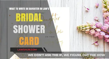 Heartfelt Bridal Shower Card Messages for Your Future Daughter-in-Law
