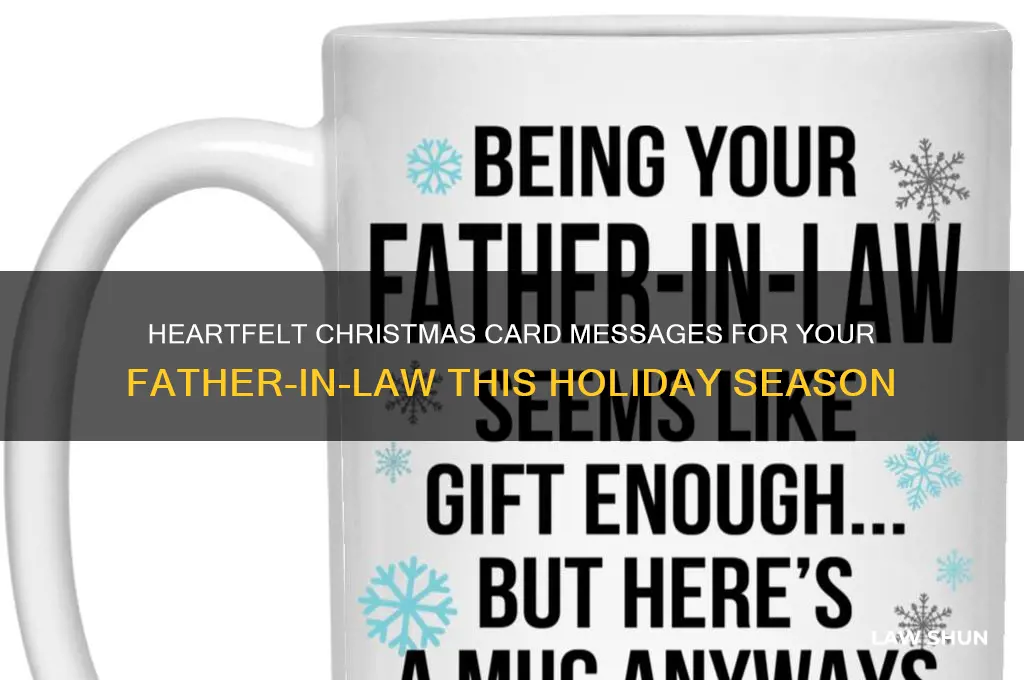 what to write in father in law christmas card