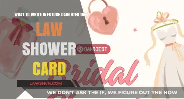 Heartfelt Messages for Your Future Daughter-in-Law's Bridal Shower Card