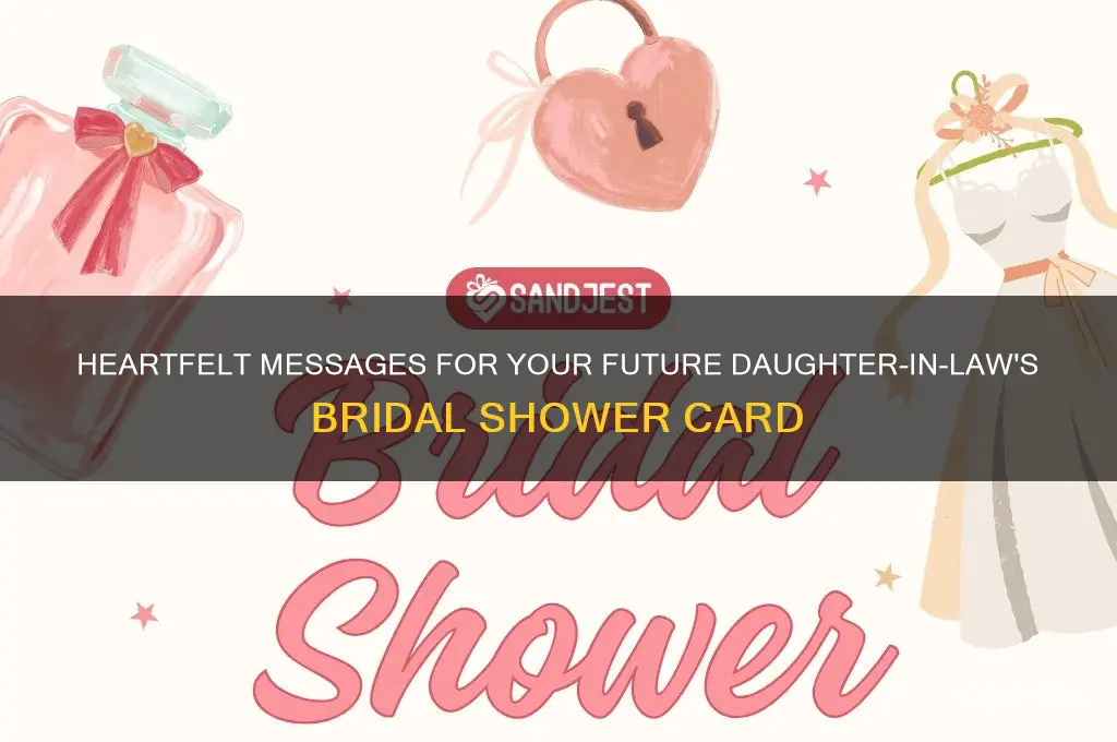 what to write in future daughter in law shower card