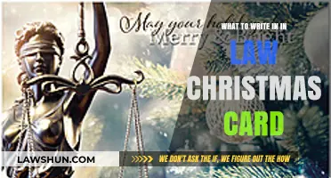Crafting the Perfect Law-Themed Christmas Card Message: Tips and Ideas