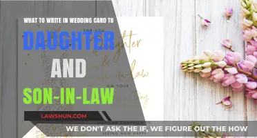 Heartfelt Wedding Card Messages for Your Daughter and Son-in-Law