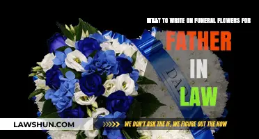 Honoring Your Father-in-Law: Thoughtful Messages for Funeral Flower Arrangements