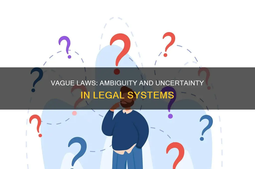 what two concerns are raised by laws that are vague