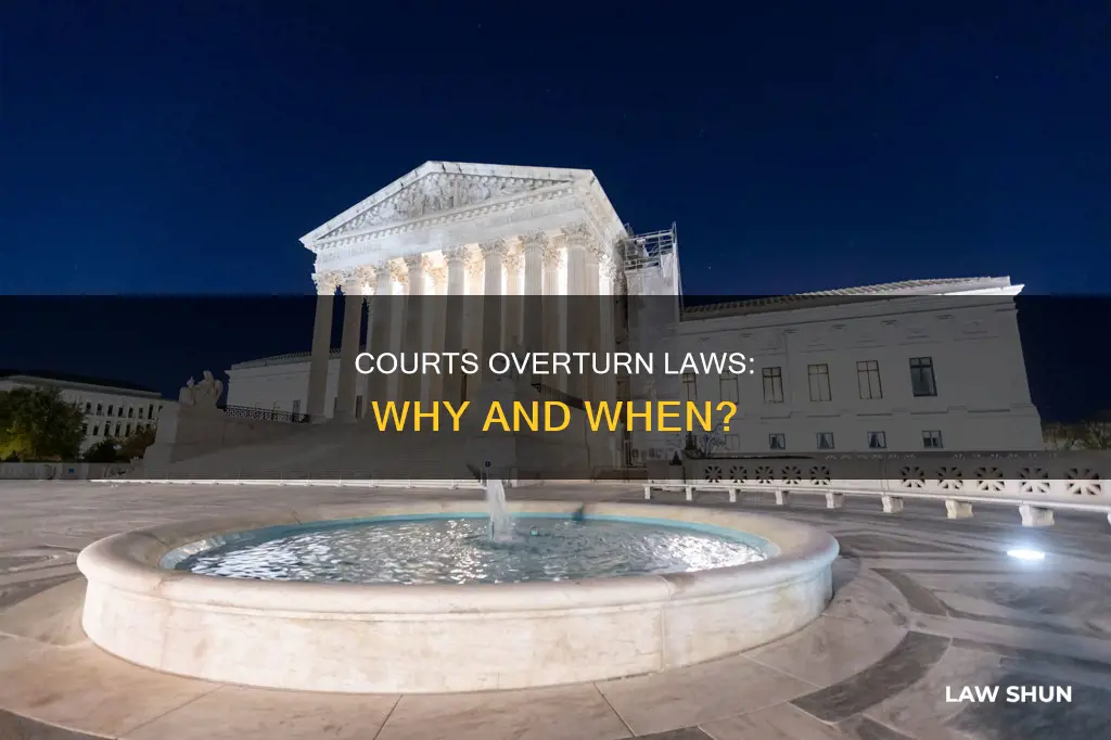 what two reasons can courts declare a law unconstitutional