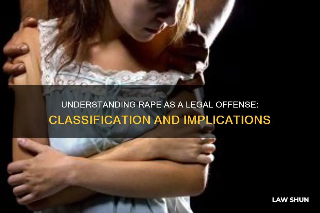 what type of crime is rape by law