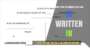 Understanding the Legal Format: How Laws Are Officially Written and Structured